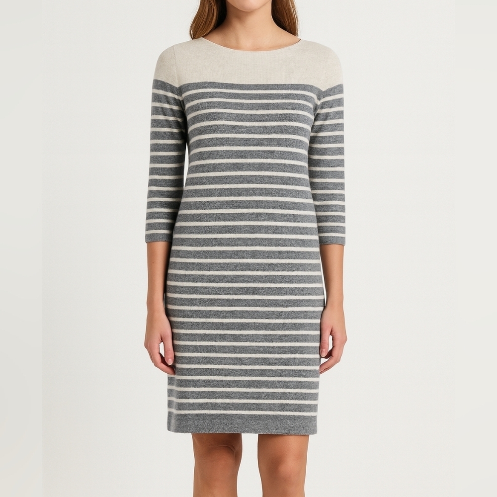 💙 Banana Republic Italian Yarn Wool Dress Size L/XL Preppy Winter Fall